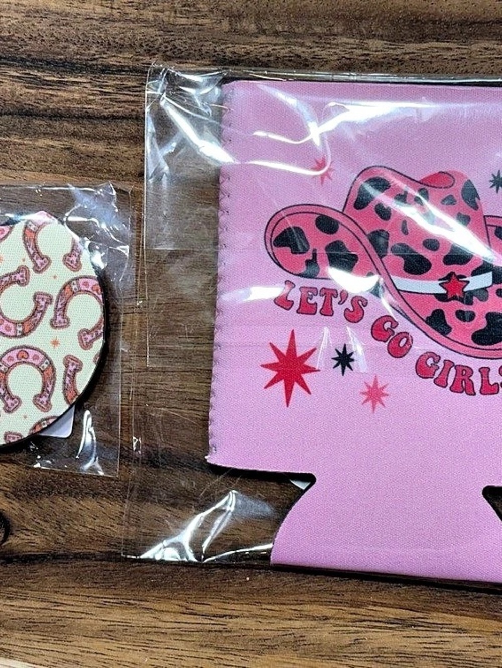 Pink & Multicolor Animal Print koozie and cup